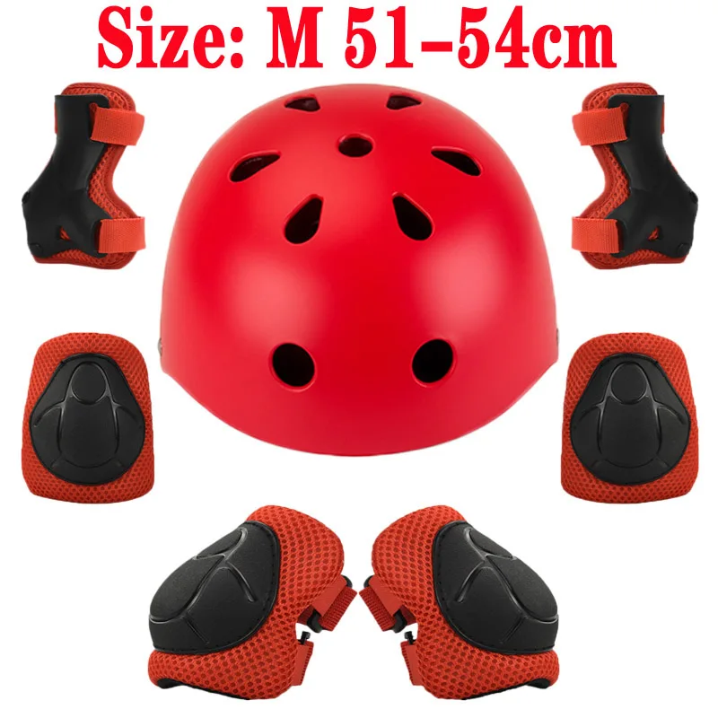 Children Bike Helmet Skateboard Skating Cycling Riding Kids Bicycle Helmet Ciclismo Casco  Protective Knee Pads
