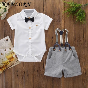 

Keelorn Summer Kids Boys Bow Clothes Sets Baby Gentleman High Qulity Casual T-Shirt Pants Toddler Boy Clothing Kids Outfits