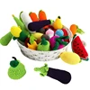 Wool Simulation Vegetables Fruits Toys Knitted Plush Toys Children Play House Pretend Play Vegetables Fruits Props Education Toy 1