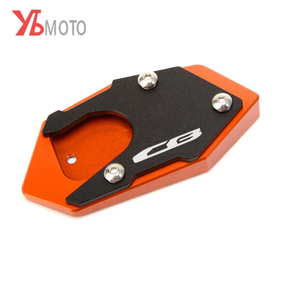 Logo CB Orange Новая боковая подставка накладка увеличитель расширение подходит для HONDA CBR 500R 650F 650R CB 150R/300R/500X/500F CB500X CB500F CB650F CB650R - Цвет: Logo CB Orange
