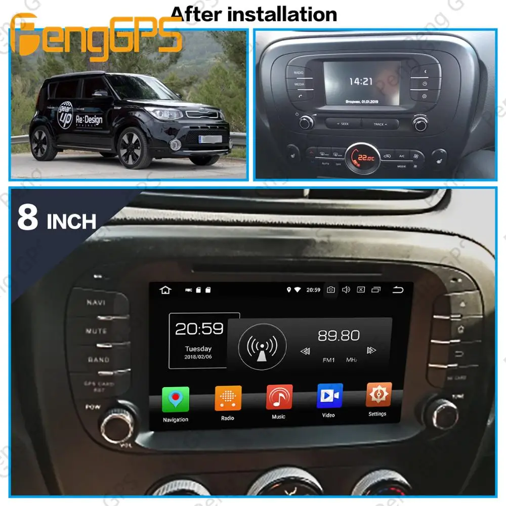 Discount Android 9.0 px5 4+64GB DVD player Built-in DSP Car multimedia Radio For Kia Soul 2014 - 2018 GPS Navigation Stereo Audio 1 Discount Android 9.0 px5 4+64GB DVD player Built-in DSP Car multimedia Radio For Kia Soul 2014 - 2018 GPS Navigation Stereo Audio 1