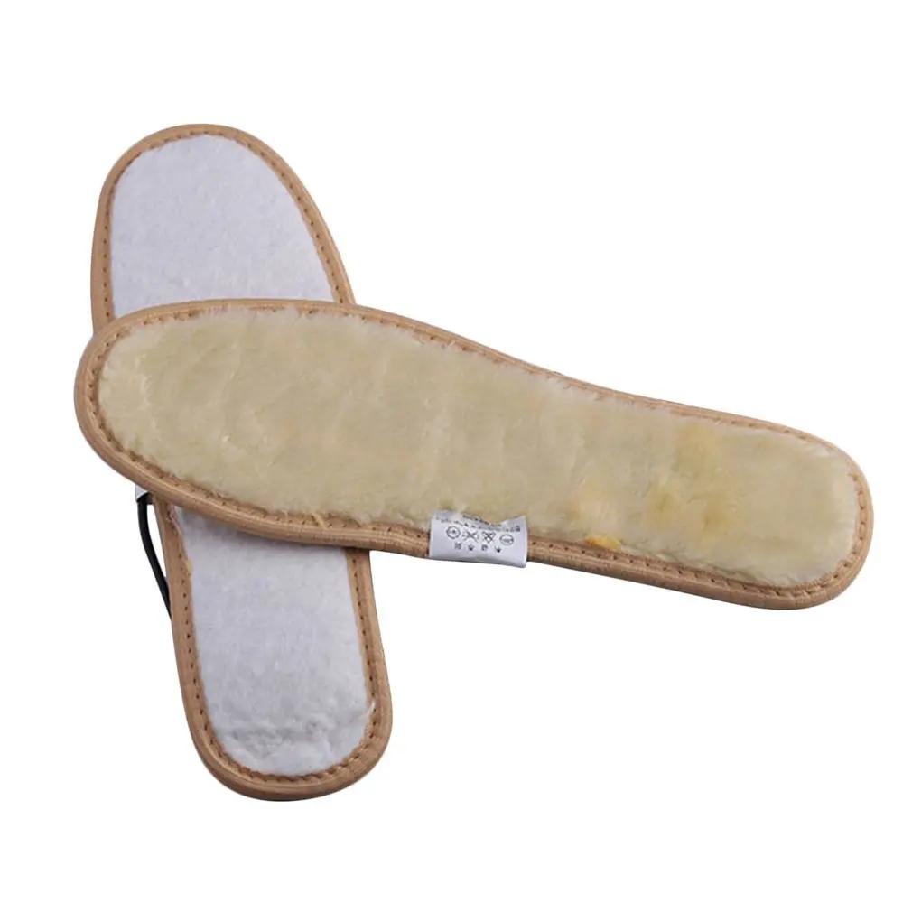NEW Winter Warm Electrically Heated Insoles USB Charging Plush fur Insoles Keep Warm feet Pad For Women&Men Shoes