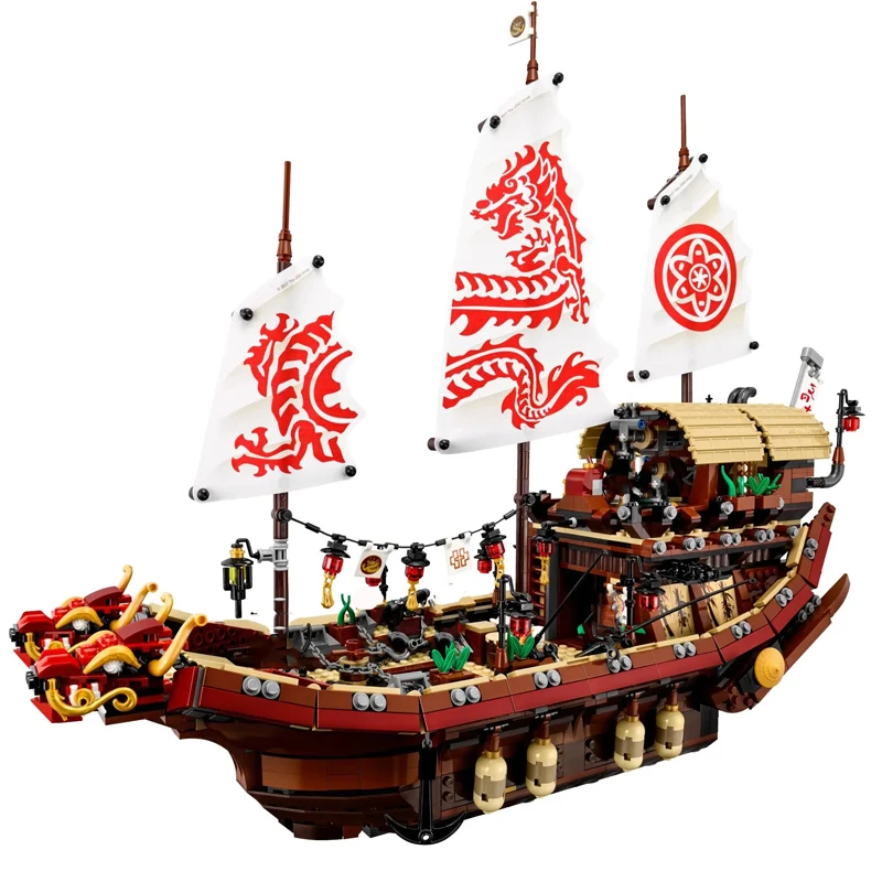 

New Ninja Series Ship Bricks The Destiny's Bounty Compatible Ninjagoed 70618 Building Blocks for Children Christmas Gift