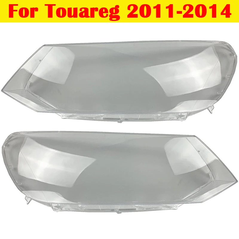 

Car front Headlight glass For Volkswagen Touareg 2011-2014 headlamps transparent lampshade lamp Headlight Lens Cover Shell