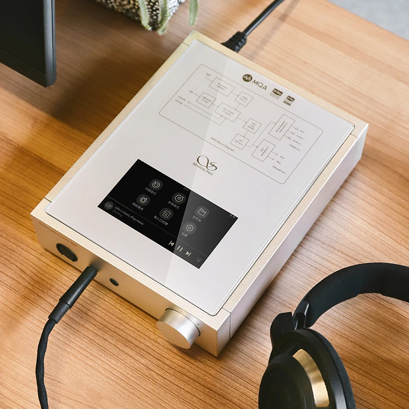 Digital Audio Player Headphone Amplifier SHANLING EM5 Android Desktop Digital Music Player Streaming DAC AMP Headphone Amplifier AK4493 chip MQA PCM384 DSD512 Software