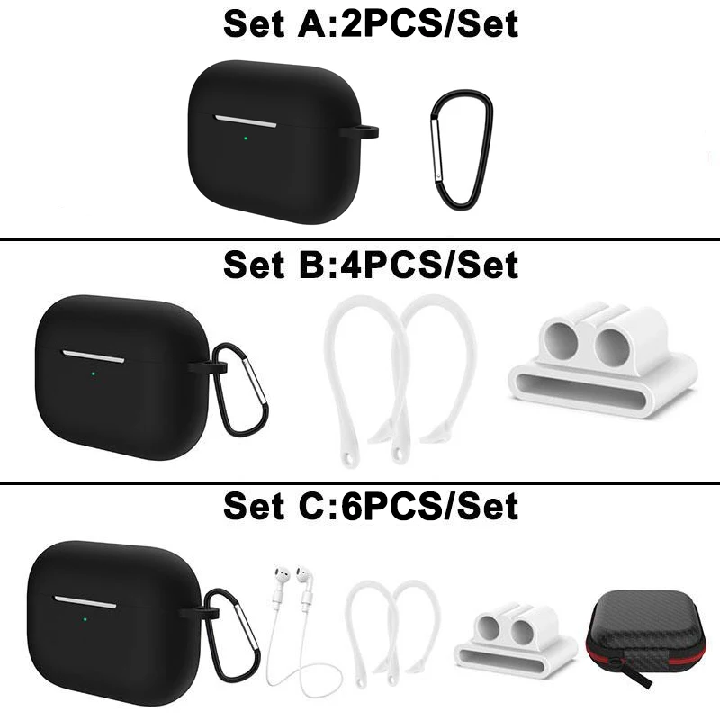 Идеальный и портативный чехол для airpods 3 2 7 шт. pro милый s аксессуары|Аксессуары