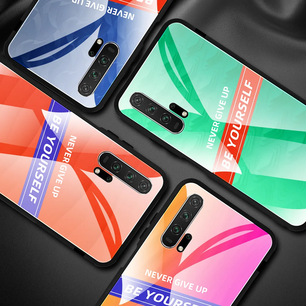 Для huawei Honor 9X 9X PRO HONOR 20 HONOR 20 PRO HONOR 10 LITE P smart никогда не откажитесь от слова вдохновленного закаленного стекла