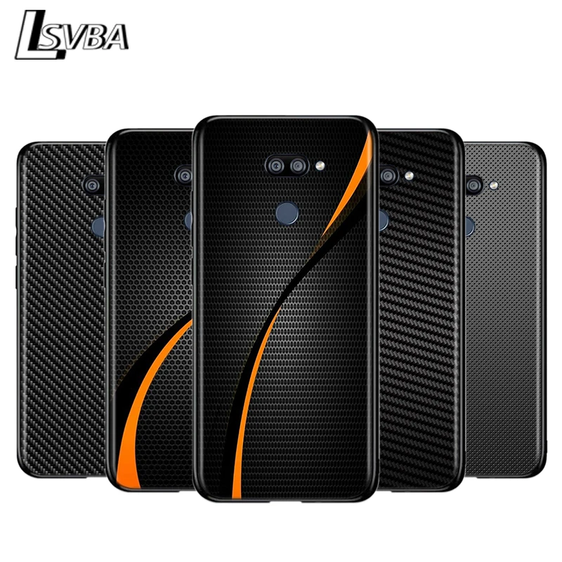 Фото Автомобильное углеродное волокно для LG K22 K71 K61 K51S K41S K30 K20 K50S K40S Q60 V60 V50 V40 V35 V30 G8 ThinQ Black чехол для телефона №1