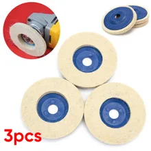 Roue de polissage en laine 3x100mm, 4 pouces, pour feutre, convient pour le polissage des rayures et du verre, livraison gratuite