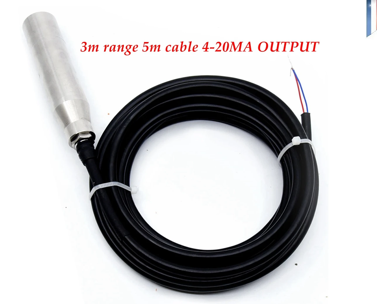 3m range 5m cable Датчик уровня горючего жидкого масла интегрированный передатчик уровня рассеянного кремния датчик уровня жидкости 4-20mA выход RS485 - Цвет: 3m range 5m cable