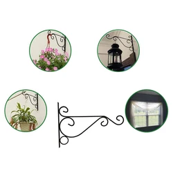 Crochet mural suspendu pour pot de fleurs, en métal, pour décoration de jardin et balcon, nouveauté 2021 