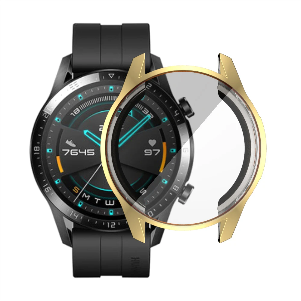 Мягкий защитный чехол для Huawei Watch GT 2 элегантный из ТПУ бампер аксессуары защита