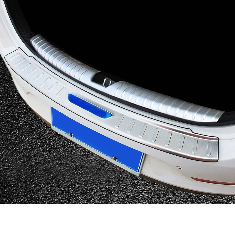 Lsrtw2017 для hyundai Solaris Verna, порог БАГАЖНИКА АВТОМОБИЛЯ, накладка, протектор, аксессуары для интерьера, молдинги - Название цвета: both blue bark