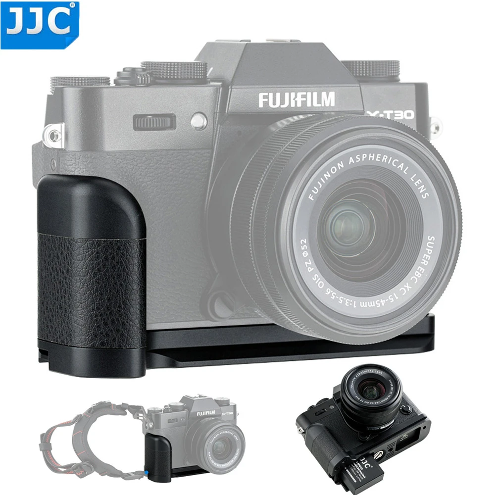 JJC Camera L Plate Bracket Hand Grip For Fujifilm X T30 II X T20 X T10 XT30  XT20 XT10 Cameras Accessories Replaces Fuji MHG XT10|Tripods| - AliExpress