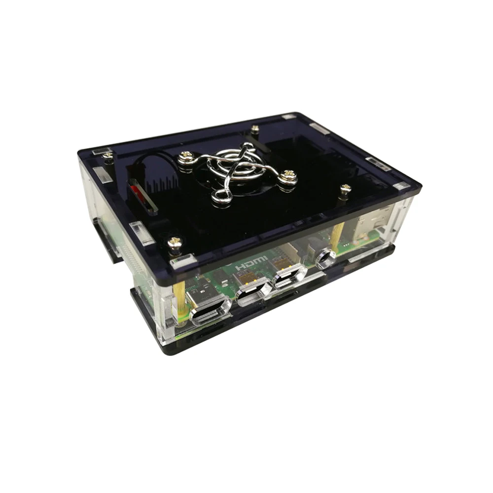 Raspberry Pi 4 Чехол настенный большой дисплей акриловый прозрачный цвет защита для Raspberry Pi 4 Модель B