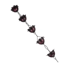 1 м угловая крыша, цепочка от дождя, Цветочный стиль, Ловец дождя, садовые аксессуары 1 м угловая крыша, цепочка от дождя, Цветочный стиль, Ловец дождя, садовые аксессуары