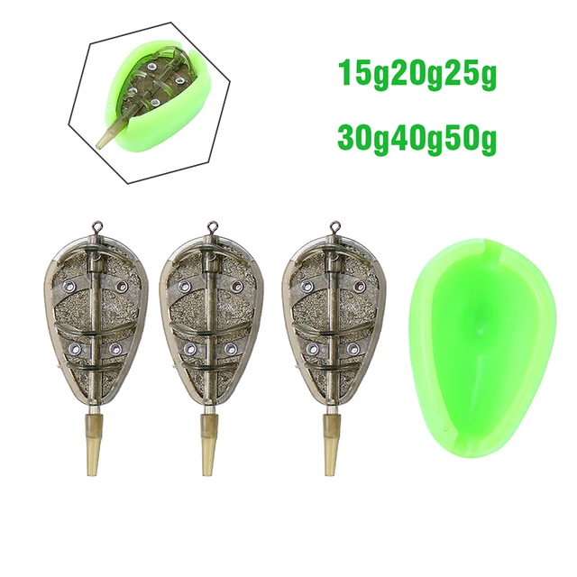 3pcs Inline Method Feeder Mould Set Bait Lure Cage Holder Thrower Bait  Plumb SET For Carp Fishing Outddor Fish Tackle Pesca Isca - AliExpress