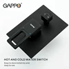 GAPPO black faucet shower bathroom Concealed Mounted Mixer hot and cold water mixer Brass faucet Bathtub rainfall shower system ► Photo 3/6