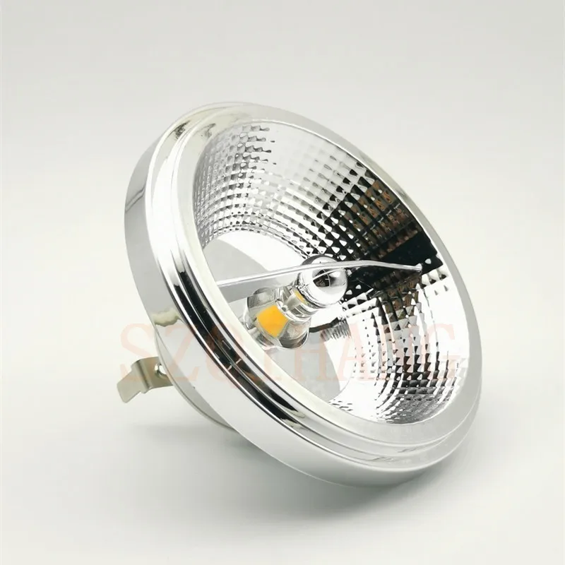 Dimmable LED AR111 Lamp 15W 220V 12V GU10 G53 Base Substitute Halogen Lamps LED Downlight  ES111 Bulbs COB Spotlight Warm White