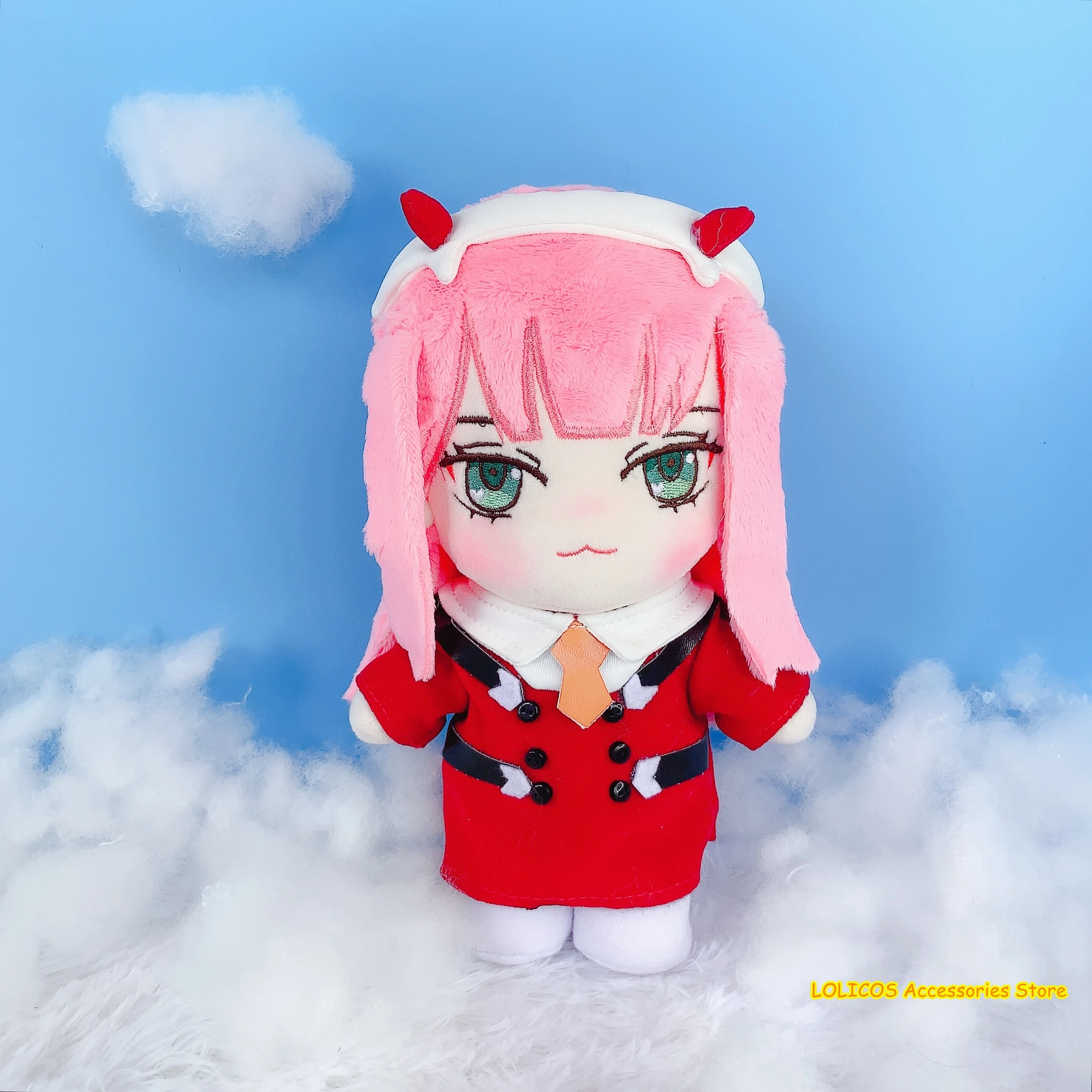 

Anime DARLING in the FRANXX 02 ZERO TWO Dolls Cosplay Cute DIY Change Suit Plush Toy Dress Up Clothing Pillow Puppet Xmas Gift