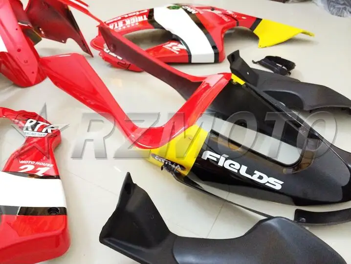 ABS Мотоциклетный вставной обтекатель комплект Подходит для HONDA CBR600 F4i FS 2001 2002 2003 01 02 03 заказной красный
