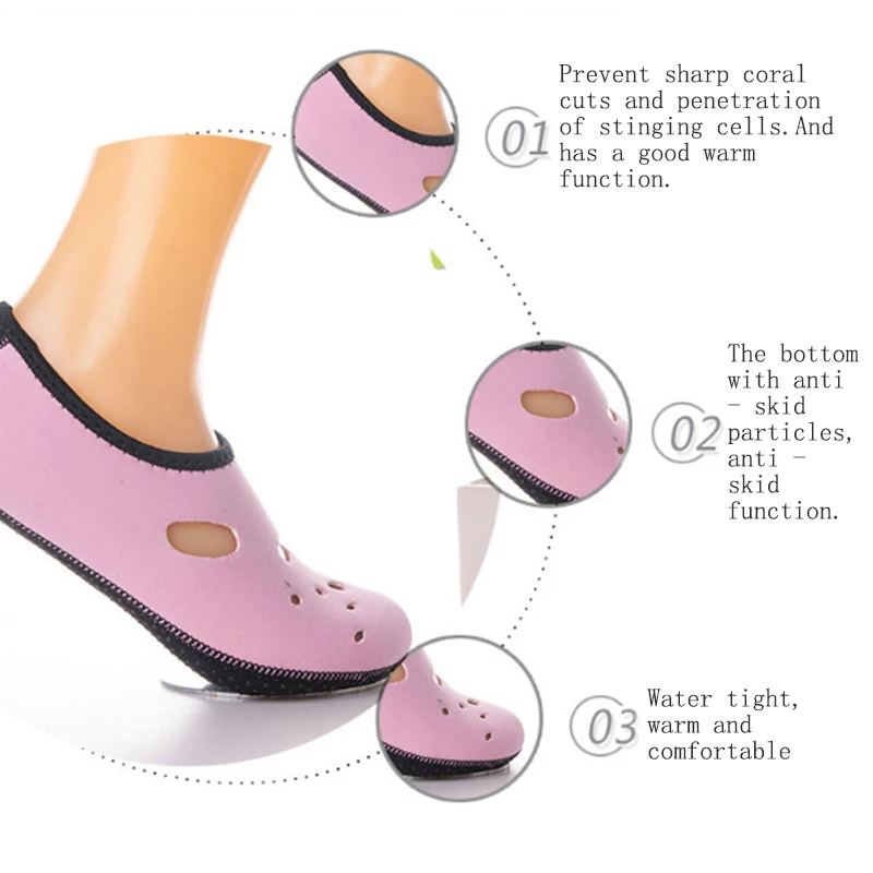 3 мм Неопреновые короткие коралловые тапочки для подводного плавания, Нескользящие противоскользящие ботинки носки для ныряния, водонепроницаемые спортивные короткие плавники