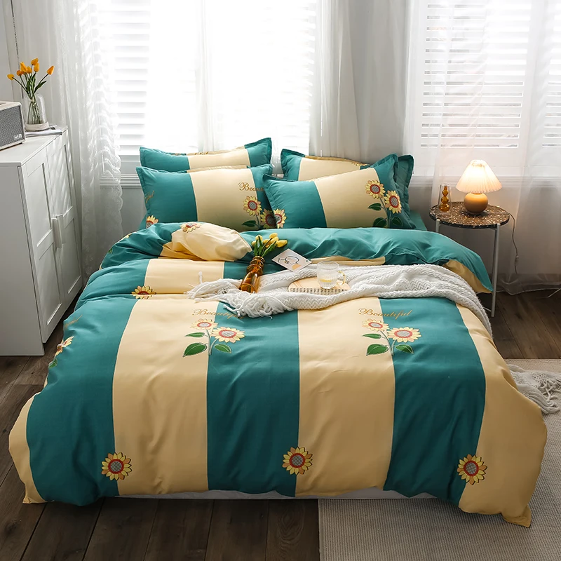 New Product 100% Polyester Fiber 4PCS Rural Style Adult and Children Bedspread Quilt Cover Pillowcase in Various Sizes | Дом и сад