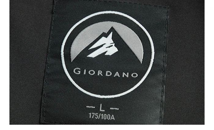 Giordano мужские куртки лента с буквами сетчатая подкладка с капюшоном Roupa Masculina Молния Fly Pocket Chaquetas Para Hombre 01079736