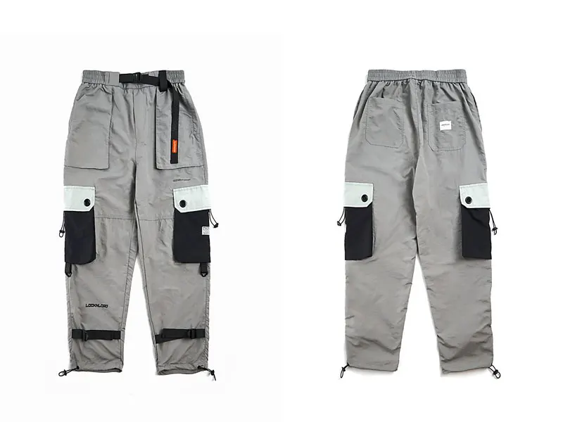 GONTHWID хип хоп мульти накладные карманы шаровары Беговые брюки для мужчин Harajuku цветной блок Лоскутные Спортивные брюки уличная пот брюки