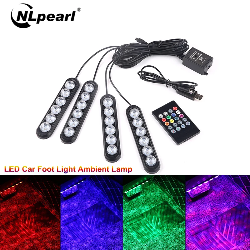 Светодиодная декоративная лампа Nlpearl 4x6 Автомобильный USB светильник светодиодный