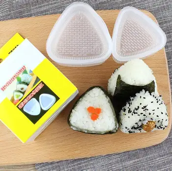 4 шт./компл. DIY форма для суши, рисовый онигири, шар, пресс для еды, треугольная форма для суши, комплект для суши, японская кухня, аксессуары дл...