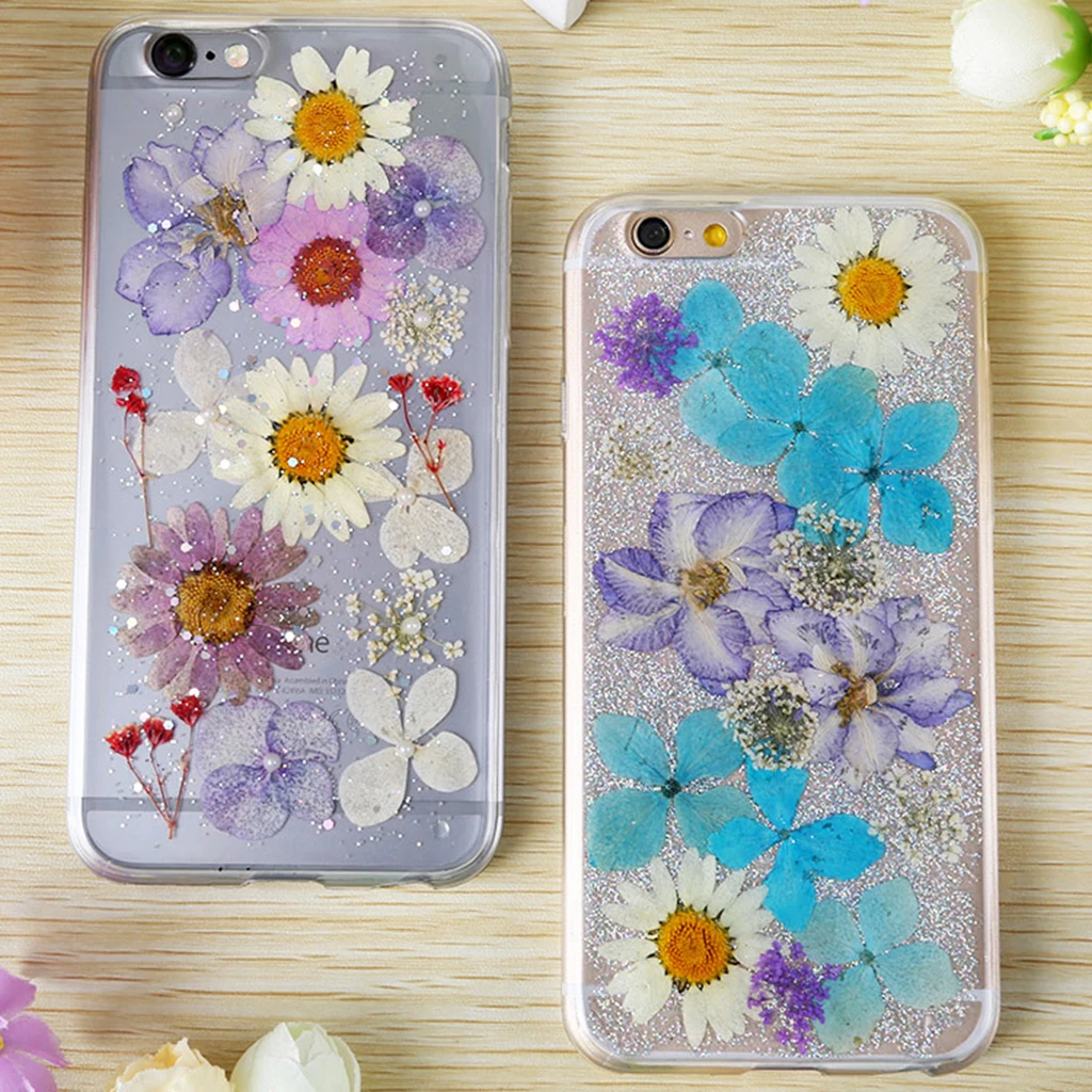 Pressed Dried Flower Flesh Flower DIY Art Decor Craft Phone Case Decor 16pcs