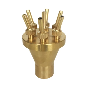 

1 Inch Center Straight Fountain Nozzles Copper Brass Garden Pool Outdoor Music Water Features Fountains