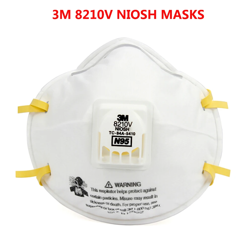 

10/20pcs N95/KN95 8210V Masks Valve Particles Respirator Mask PM2.5 Dust Mask Respiratory Protection With NIOSH Certification