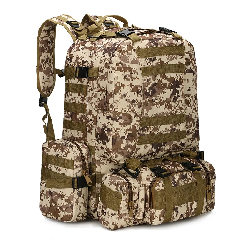 50L тактический рюкзак 4 в 1, военные сумки, армейский рюкзак, рюкзак для спорта на открытом воздухе, мужская Сумка для кемпинга, походов, путешествий, альпинизма - Цвет: 11