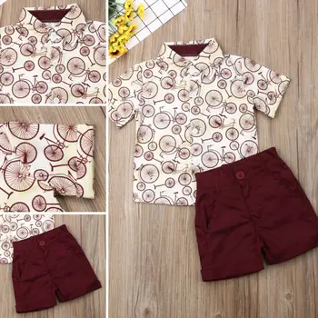 

Toddler Kids Baby Boy 1Y-6Y Gentleman Clothes Shirt Tops Shorts Pants Outfits US