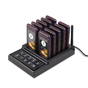 

Wireless Pager Restaurant Queuing Calling System 10 Pager Call Pager Receiver for Wireless Restaurant Paging Queuing Call System