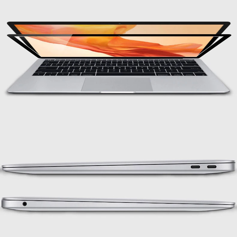 Screen Protector Cover With Black Frame For MacBook Pro 13 Air 13 Mac book 11 air 12 Retina 13 pro Air 2018 protection film (16)
