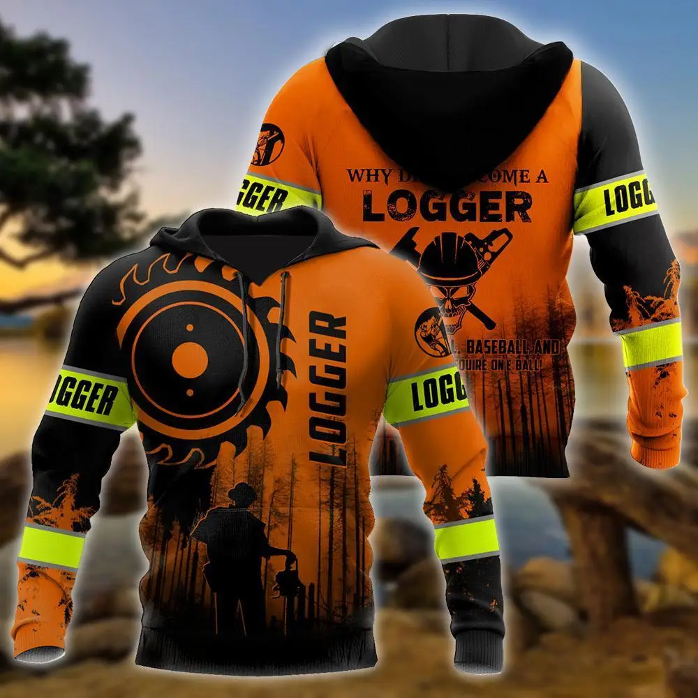 

Logger Chainsaw 3D Full Print Jacket Men/Women Harajuku Hoodie Unisex Casual Orange Streetwear Sweatshirt Pullover Sudaderas A34