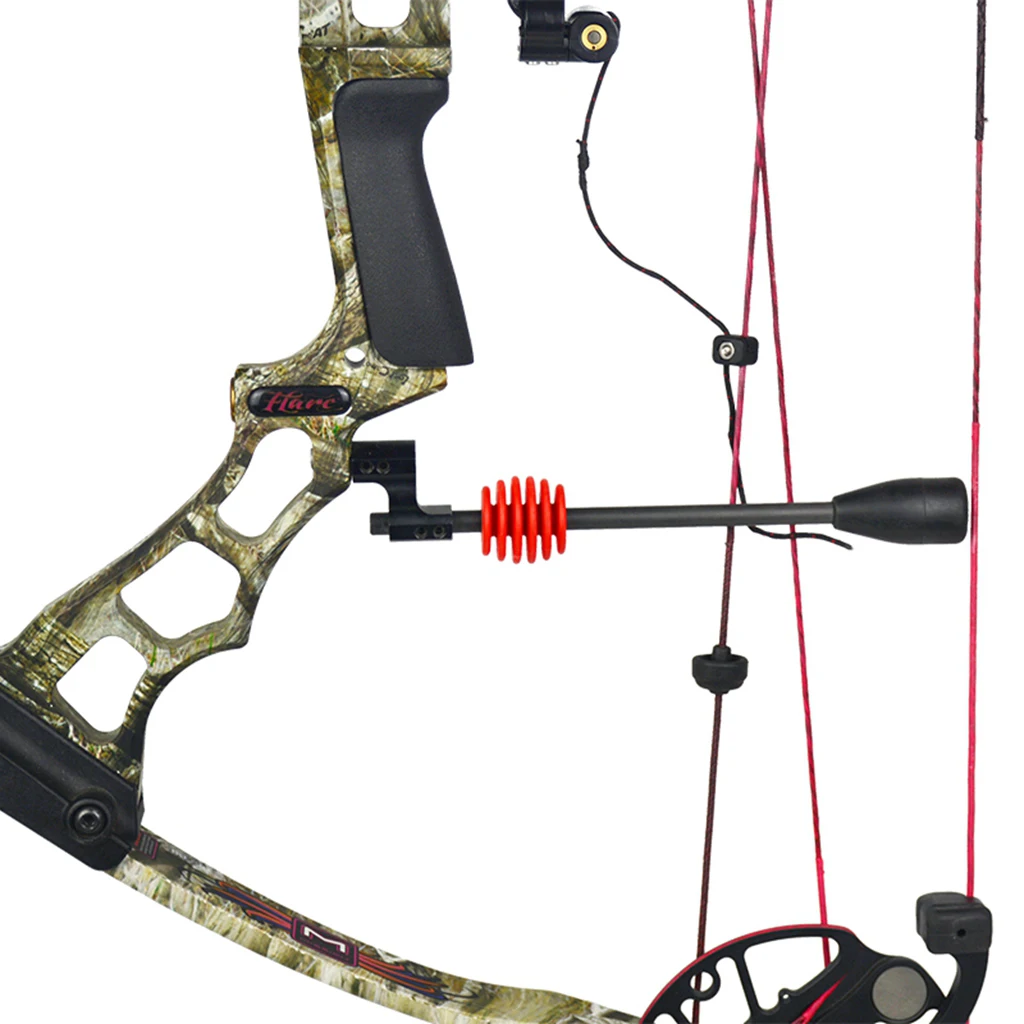 2x Rubber Compound Bow String Decelerator Archery Stabilizer Suppressor