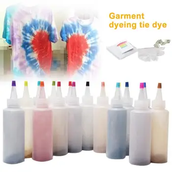 

One Step Permanent Paint Making Fabric Textile Decorating Colorful Clothing Tie Dye Kit Pigment Set Painting Tools