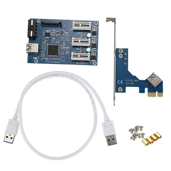 

Pci E 1 To 3/4/2 Pci Express 1X Slots Riser Card Mini Itx To External 3 Pci-E Slot Adapter Pcie Port Multiplier Card