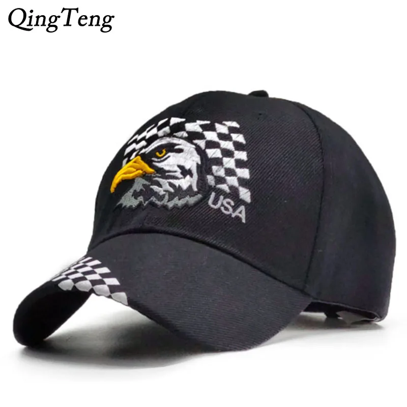 

Eagle Pattern Dad Hat Black Tactical Baseball Cap Men Outdoor Sports Tactical Men Snapback Caps Army Casquette
