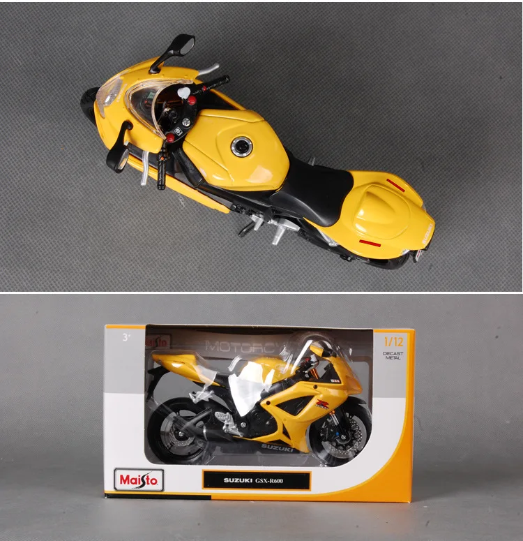 Maisto 1:12 Suzuki GSX-R750 скремблер имитация сплава Мотокросс Авторизованная модель мотоцикла Игрушка автомобиль Коллекционирование подарки