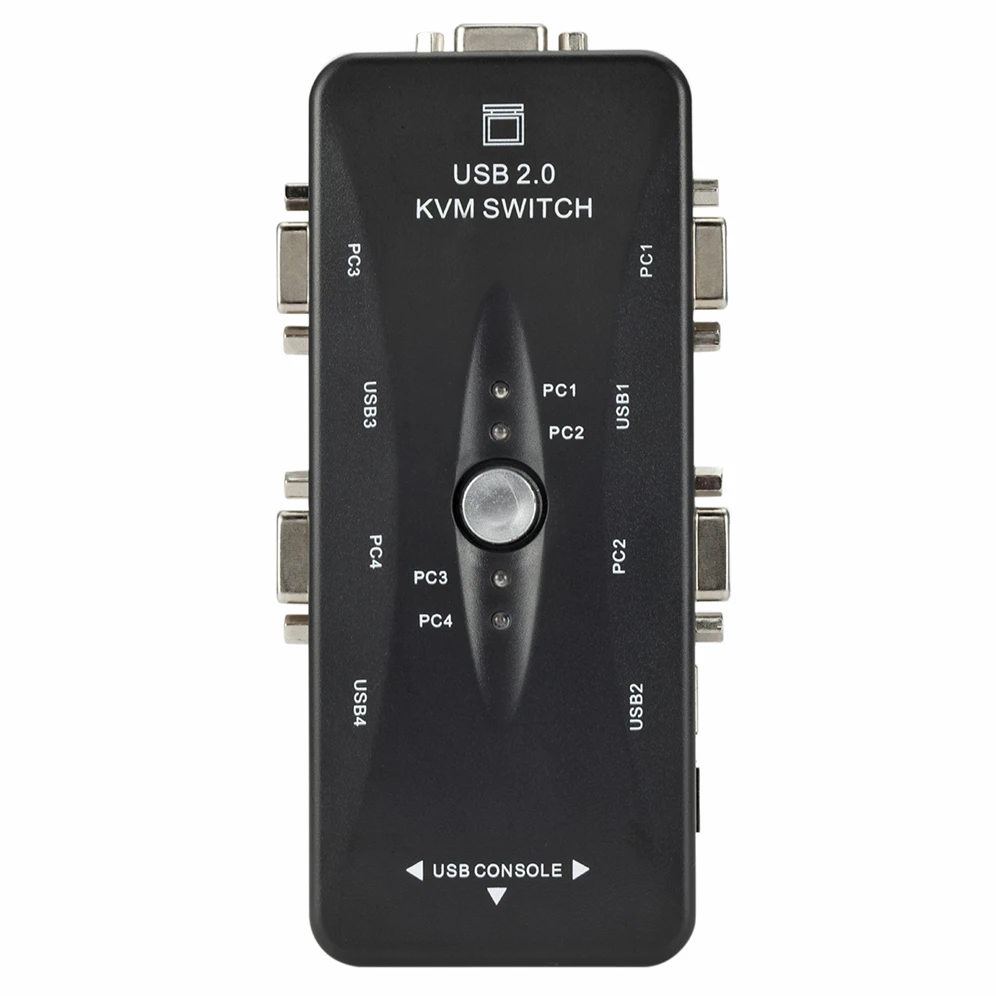 Квм-Консоль USB 4 порта VGA 2 0 квм-консоль переключатель мыши клавиатура 1920*1440