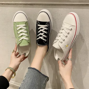 

Young Daisy student canvas shoes women's Korean-style trendy shoes New Quan Zhilong Internet celebrity 2020 spring all-match bag