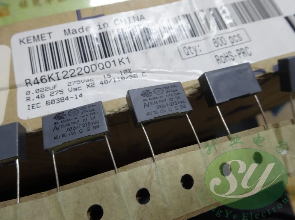 50 шт. AV R46 0,022 мкФ/275VAC 22nf 223 MKP пленочный конденсатор 15 мм