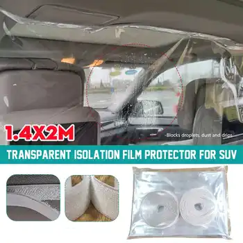 

1.4x2M Universal Car Interior Partition Film Cab Taxi Isolation Film Separative Sealed Curtain Cover Anti-droplets Anti-Epidemic