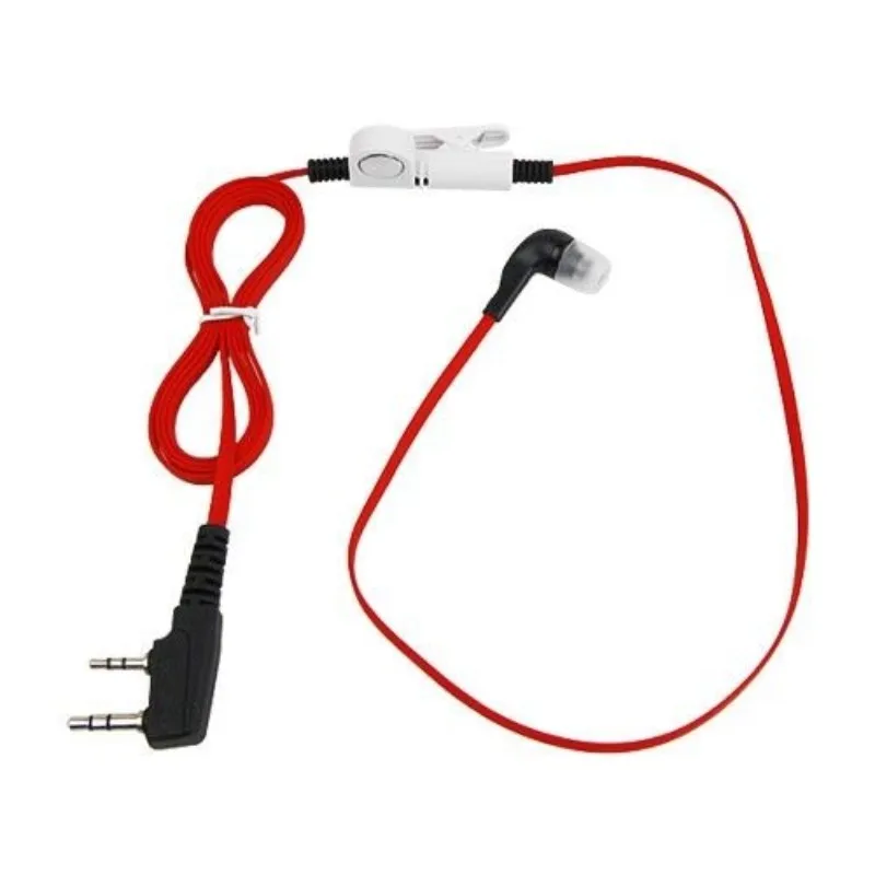 

Oppxun Red 2 PIN Earpiece For BAOFENG UV5R 888S KENWOOD TH D7/F6/22/225 TYT Radio