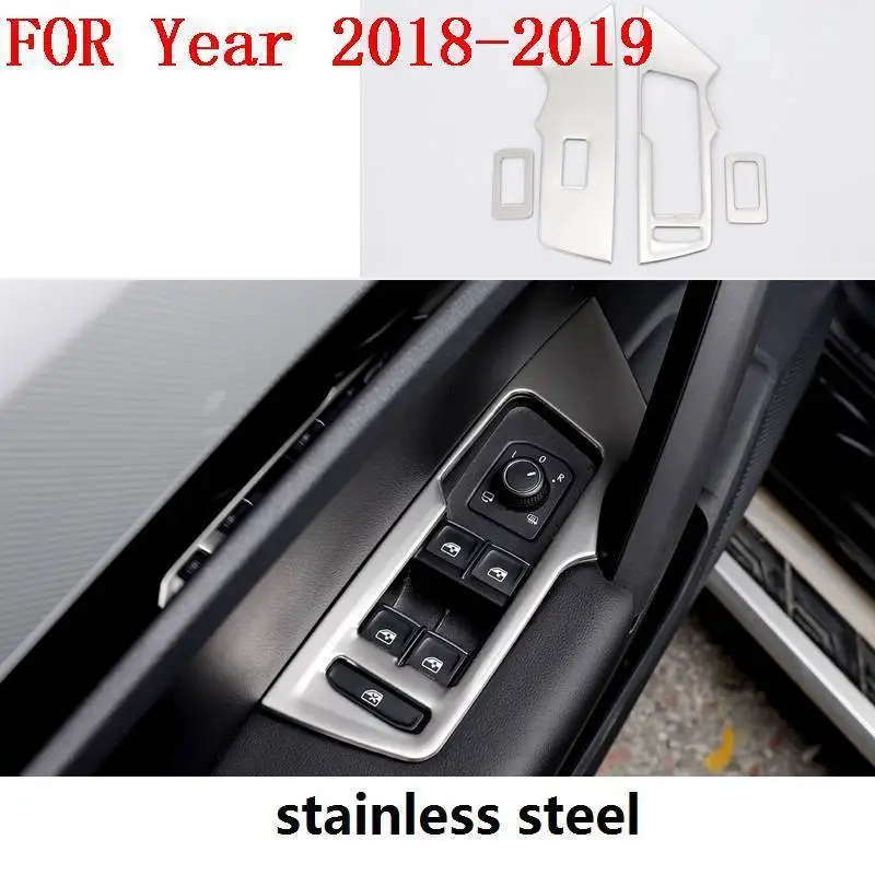 Car Cup Window Door Interior Promote Automobile Chromium Modified Decoration Covers Parts Mouldings 18 19 FOR Volkswagen Tayron